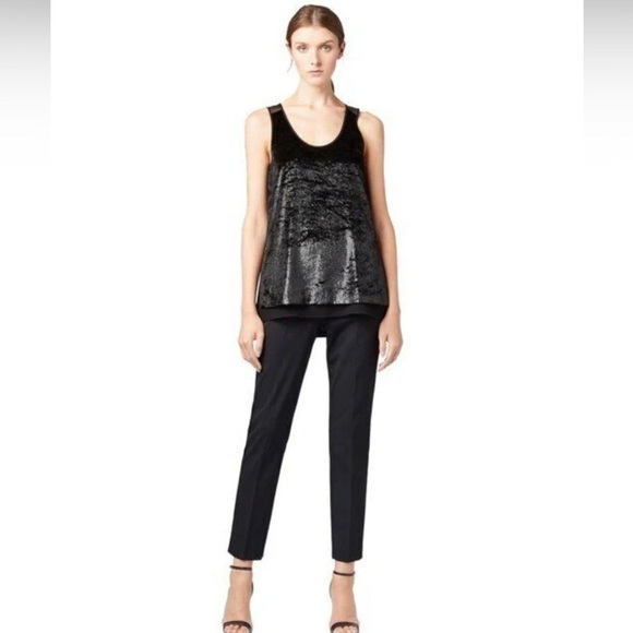 Hugo Boss Crushed Velvet Sleeveless blouse STUNNING - Picture 5 of 5
